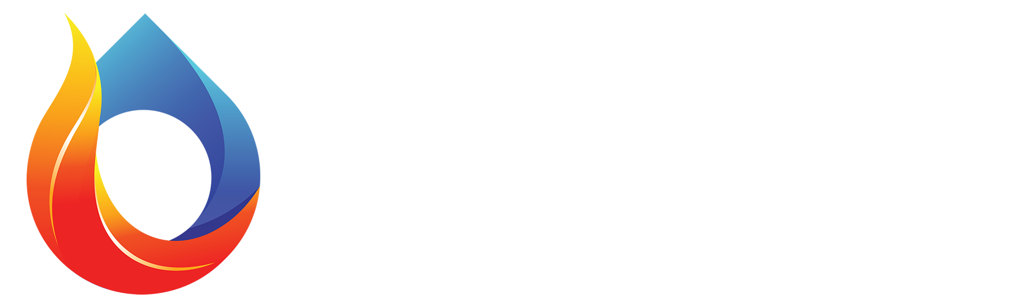 Bonamy Plumbing Horizontal Logo White